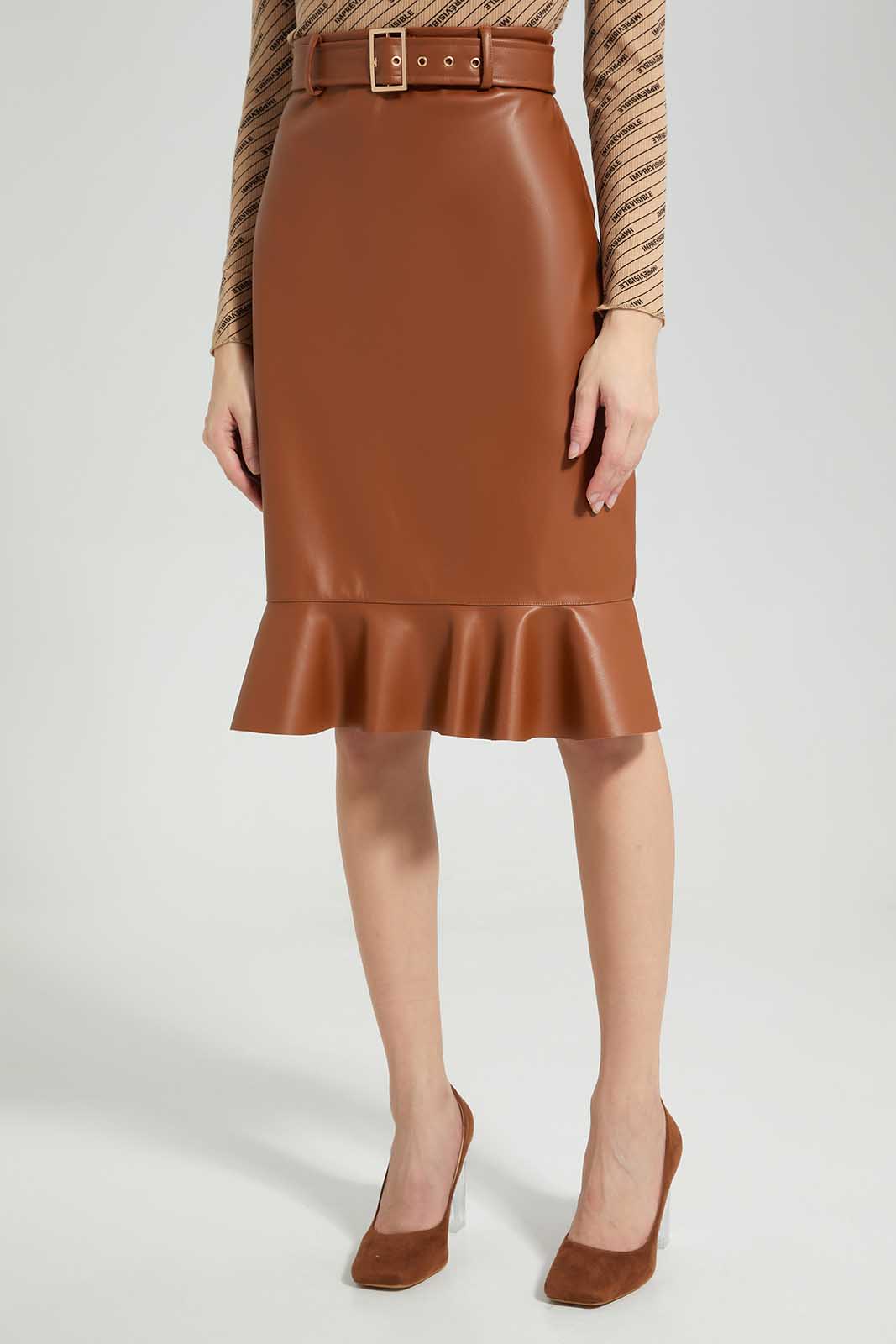 Redtag-Women-Sand-Pleated-Skirt-(blank),-Category:Skirts,-Colour:Sand,-Deals:New-In,-Filter:Women's-Clothing,-LDC,-LDC-Skirts,-New-In-LDC-APL,-Non-Sale,-S23A,-Section:Women-Women's-