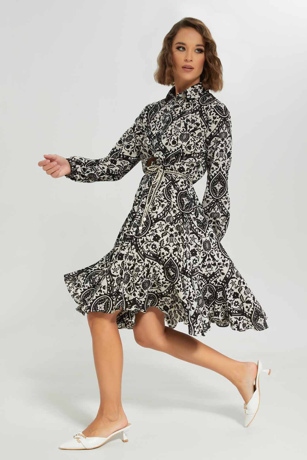 Redtag-Women-Black-Printed-Dress-Category:Dresses,-Colour:Black,-Deals:New-In,-Dept:Ladieswear,-Filter:Women's-Clothing,-LDC,-LDC-Dresses,-New-In-LDC-APL,-Non-Sale,-S23A,-Section:Women-Women's-