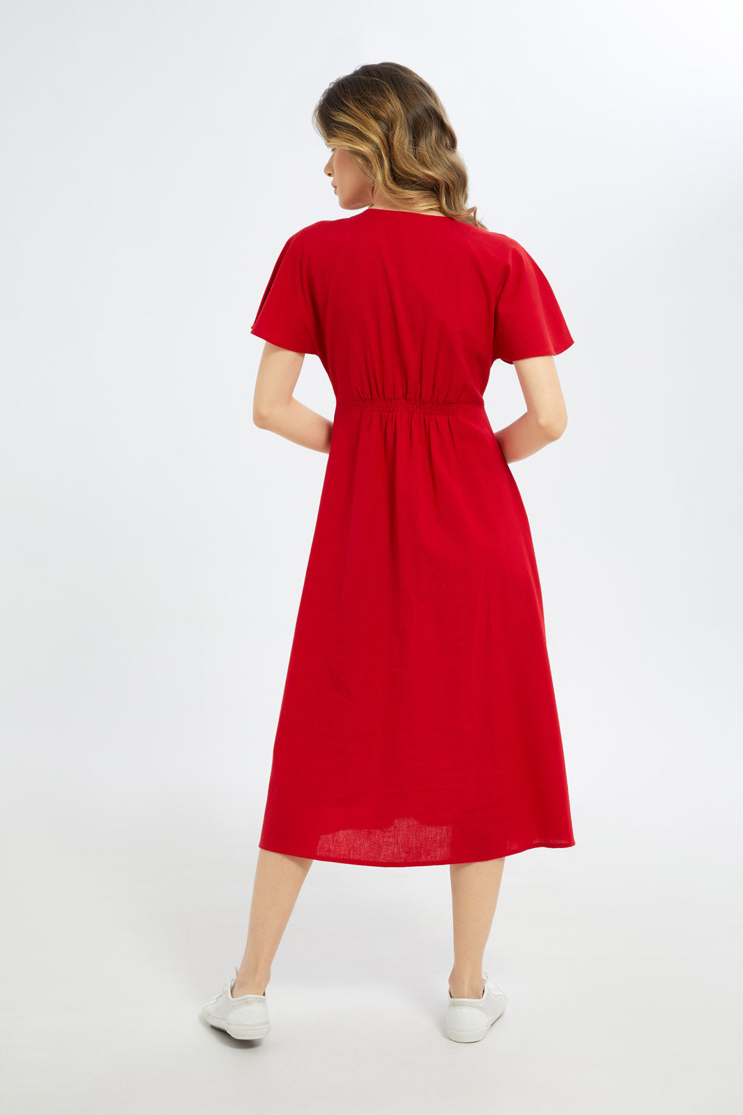 Redtag-Women-Red-Dress-Category:Dresses,-Colour:Red,-Deals:New-In,-Dept:Ladieswear,-Filter:Women's-Clothing,-H1:LWR,-H2:LDC,-H3:DRS,-H4:CAD,-LDC,-LDC-Dresses,-New-In-LDC-APL,-Non-Sale,-S23C,-Season:S23C,-Section:Women-Women's-
