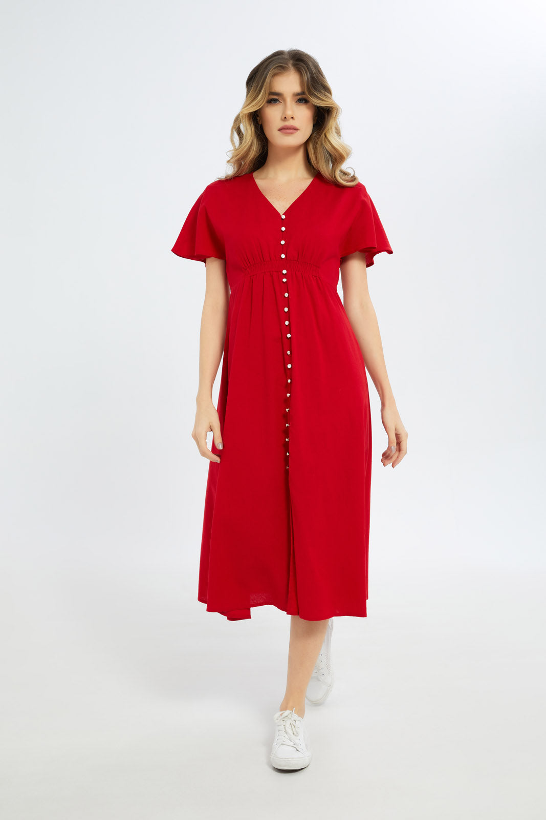 Redtag-Women-Red-Dress-Category:Dresses,-Colour:Red,-Deals:New-In,-Dept:Ladieswear,-Filter:Women's-Clothing,-H1:LWR,-H2:LDC,-H3:DRS,-H4:CAD,-LDC,-LDC-Dresses,-New-In-LDC-APL,-Non-Sale,-S23C,-Season:S23C,-Section:Women-Women's-