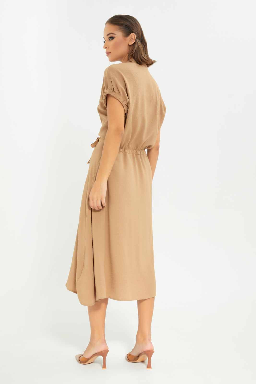 Redtag-Women-Sand-Sporty-Dresses-Category:Dresses,-Colour:Sand,-Deals:New-In,-Dept:Ladieswear,-Filter:Women's-Clothing,-LDC,-LDC-Dresses,-New-In-LDC-APL,-Non-Sale,-S23A,-Section:Women-Women's-