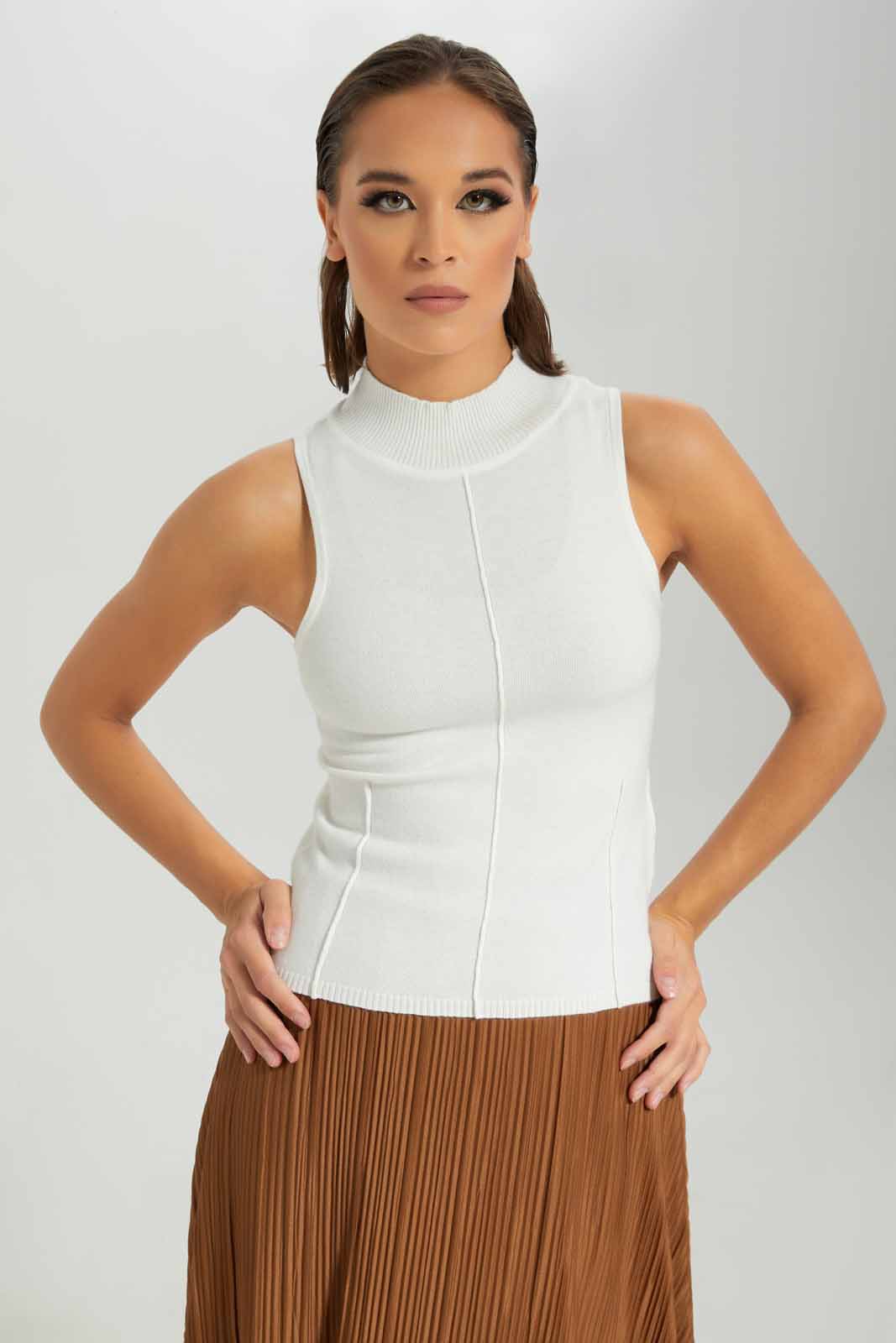Redtag-Women-White-Sleeveless-Top-Category:Pullovers,-Colour:White,-Deals:New-In,-Dept:Ladieswear,-Filter:Women's-Clothing,-LDC,-LDC-Pullovers,-New-In-LDC-APL,-Non-Sale,-S23A,-Section:Women-Women's-
