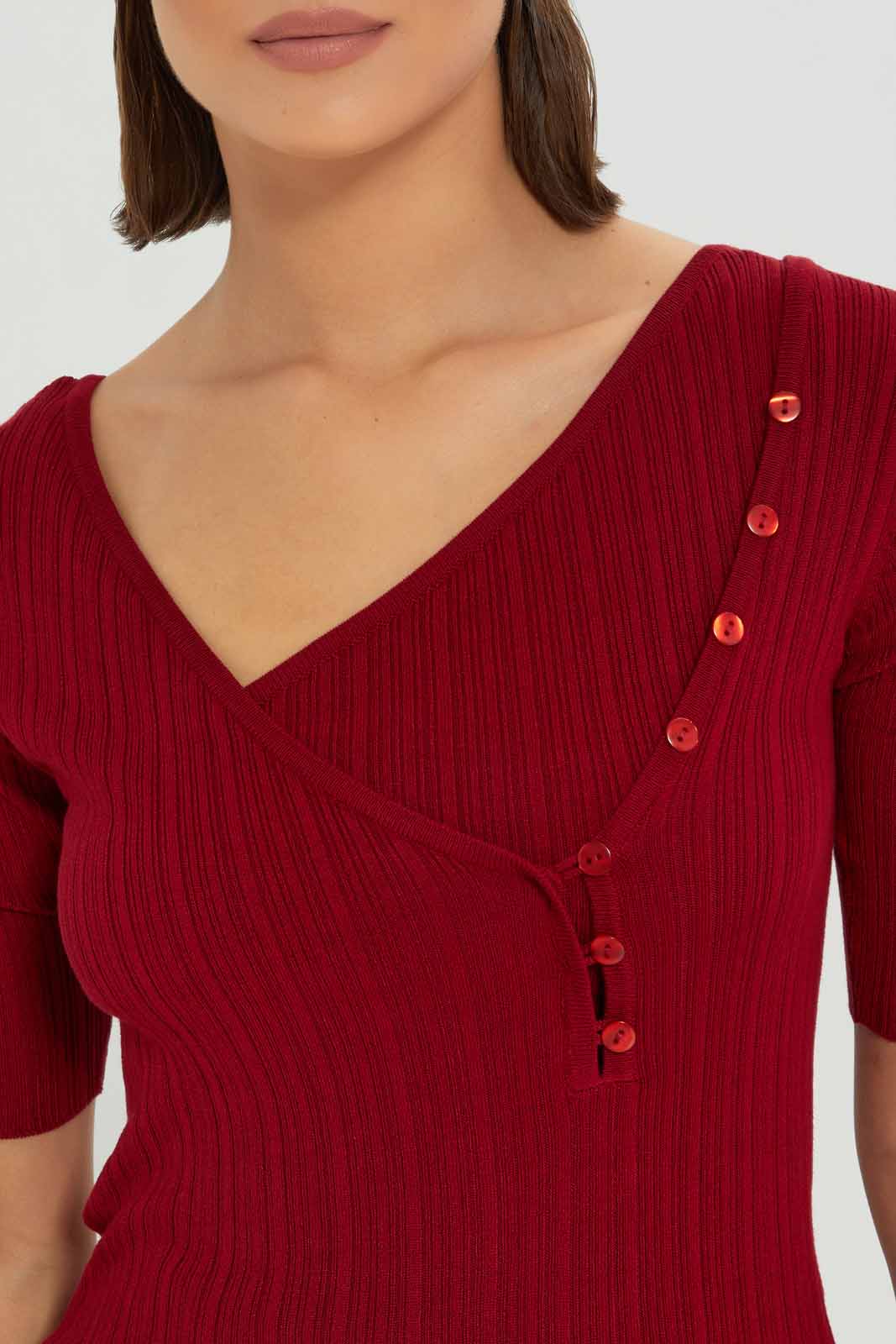 Redtag-Women-Burgundy-Top-Category:Tops,-Colour:Burgundy,-Deals:New-In,-Dept:Ladieswear,-Filter:Women's-Clothing,-LDC,-LDC-Tops,-New-In-LDC-APL,-Non-Sale,-S23A,-Section:Women-Women's-