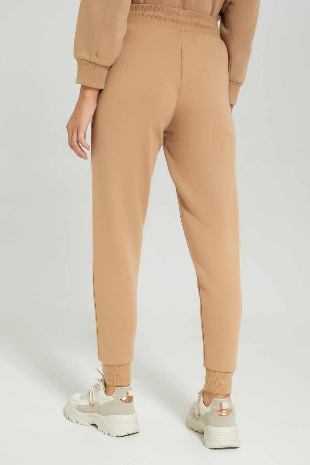 Redtag-Women-Beige-Jogger-Category:Trousers,-Colour:Beige,-Deals:New-In,-Dept:Ladieswear,-Filter:Women's-Clothing,-LDC,-LDC-Trousers,-New-In-LDC-APL,-Non-Sale,-S23A,-Section:Women-Women's-