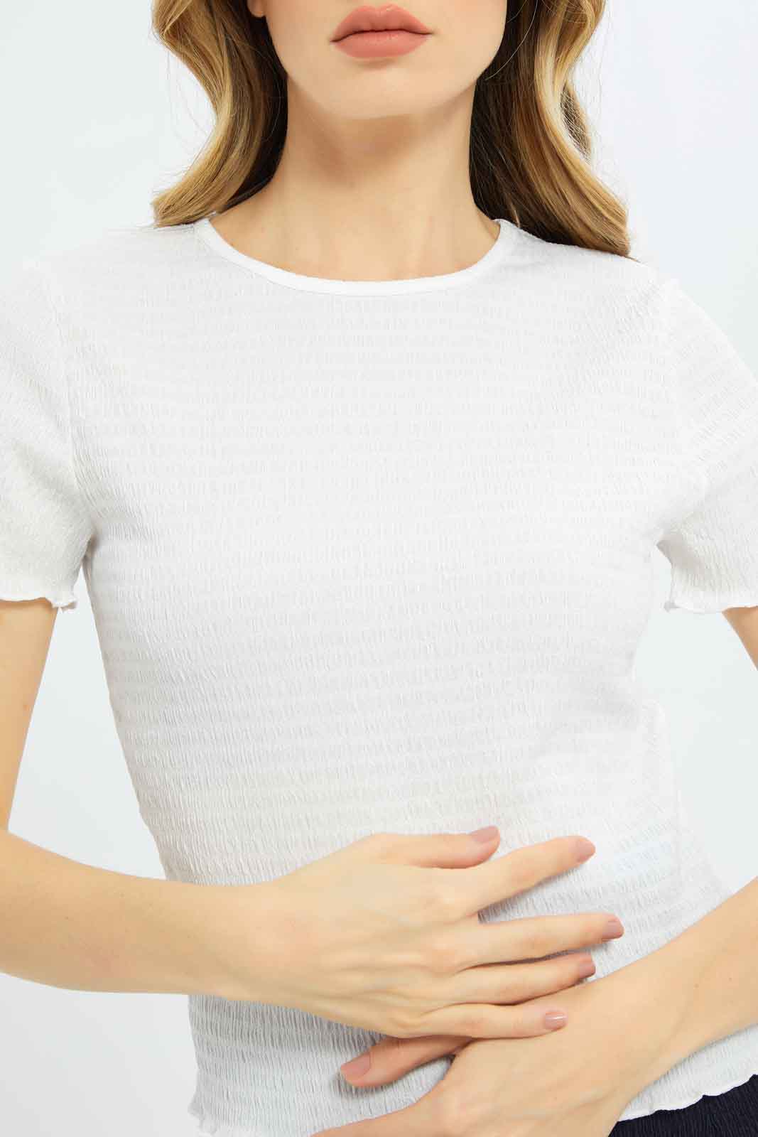 Redtag-Women-White-Tops-Category:Tops,-Colour:White,-Deals:New-In,-Dept:Ladieswear,-Filter:Women's-Clothing,-LDC,-LDC-Tops,-New-In-LDC-APL,-Non-Sale,-S23B,-Section:Women,-TBL-Women's-