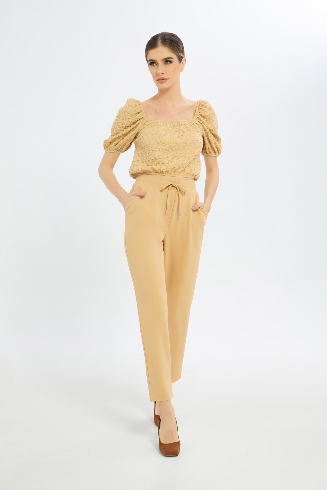 Redtag-Women-Sand-Trouser-Category:Trousers,-Colour:Sand,-Deals:New-In,-Dept:Ladieswear,-Filter:Women's-Clothing,-LDC,-LDC-Trousers,-New-In-LDC-APL,-Non-Sale,-S23B,-Section:Women,-TBL-Women's-