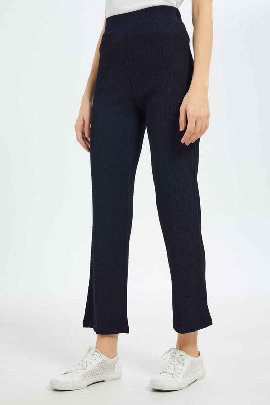 Redtag-Women-Navy-Trouser-Category:Trousers,-Colour:Navy,-Deals:New-In,-Dept:Ladieswear,-Filter:Women's-Clothing,-LDC,-LDC-Trousers,-New-In-LDC-APL,-Non-Sale,-S23B,-Section:Women,-TBL-Women's-