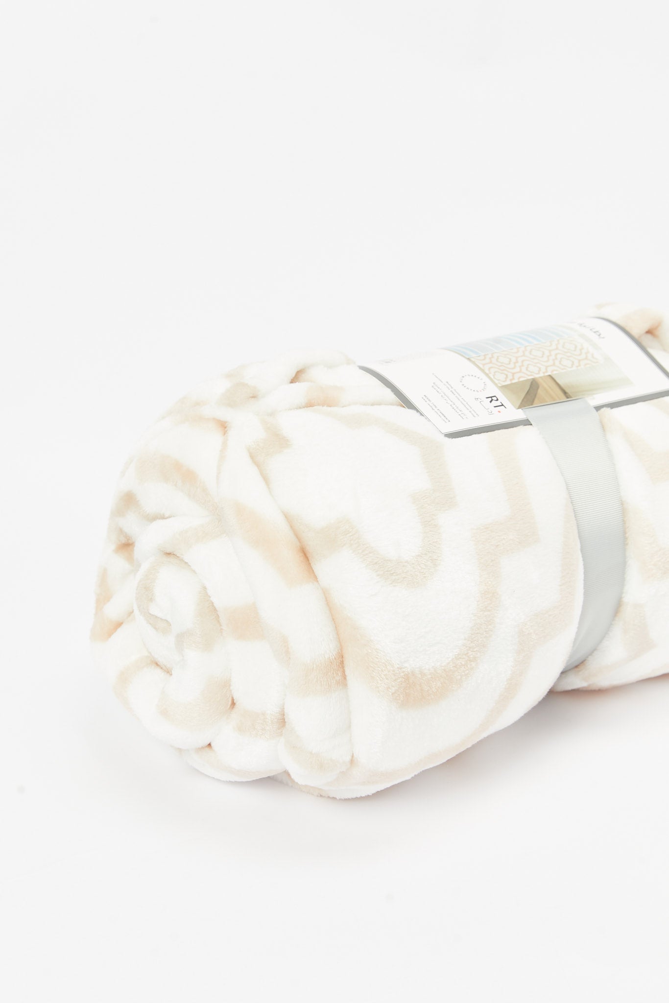 Redtag-Beige-With-Beige-Print-Blanket-(Double-Size)-Category:Blankets,-Colour:Beige,-Deals:New-In,-Dept:Home,-Filter:Home-Bedroom,-HMW-BED-Blankets,-New-In-HMW-BED,-Non-Sale,-S23B,-Section:Homewares-Home-Bedroom-