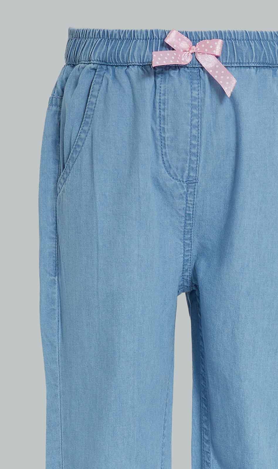 Redtag-Girls-Light-Wash-Solid-Harem-Jeans-Category:Jeans,-Colour:Light-Wash,-Deals:New-In,-Dept:Girls,-Filter:Infant-Girls-(3-to-24-Mths),-ING-Jeans,-New-In-ING-APL,-Non-Sale,-S23A,-Section:Girls-(0-to-14Yrs),-VLM-Infant-Girls-3 to 24 Months
