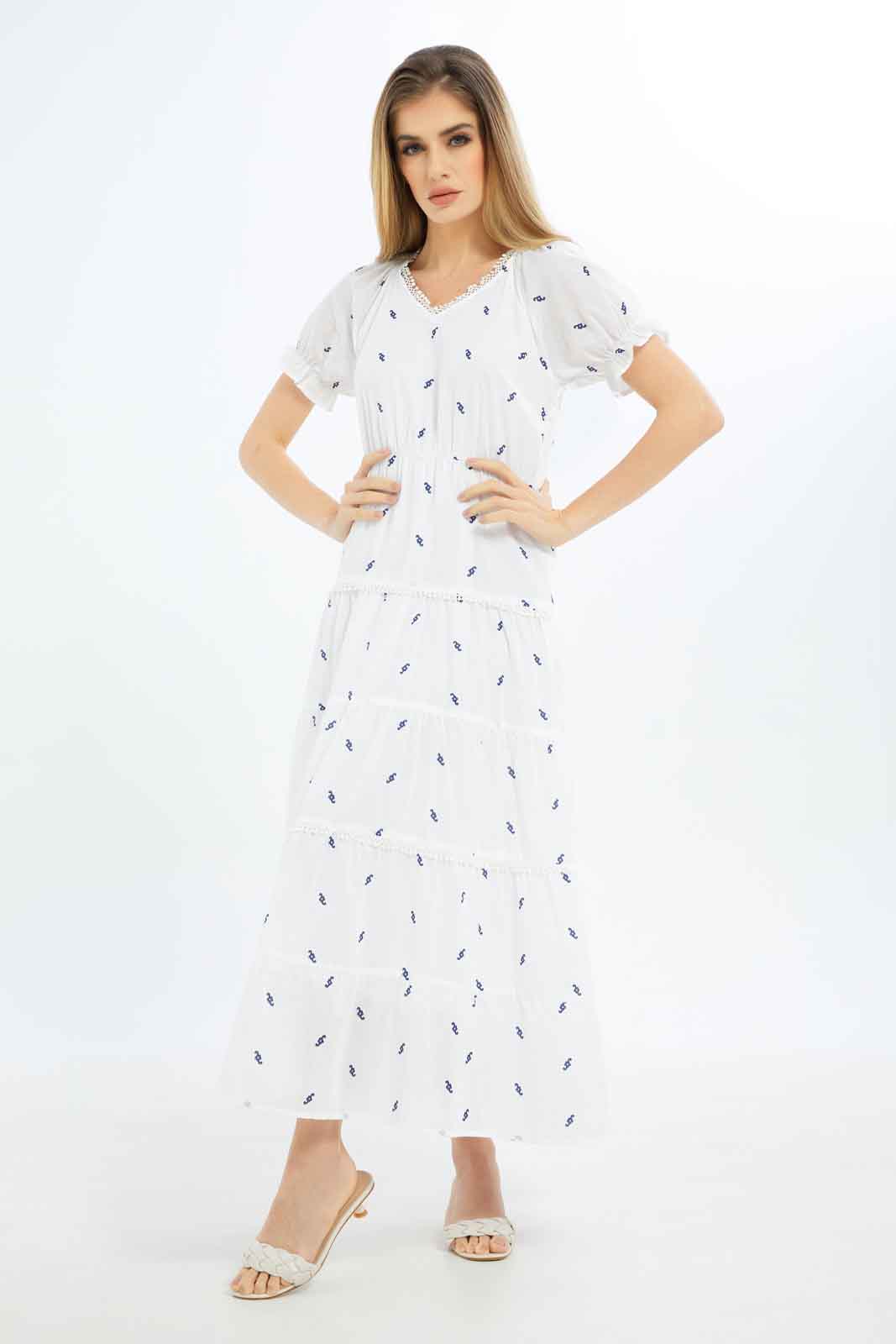 Redtag-Women-White-Printed-Dress-Category:Dresses,-Colour:White,-Deals:New-In,-Dept:Ladieswear,-Filter:Women's-Clothing,-LDC,-LDC-Dresses,-New-In-LDC-APL,-Non-Sale,-S23B,-Section:Women-Women's-