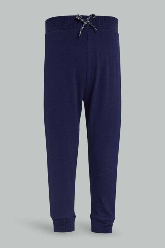 Redtag-Girls-Navy-Solid-Active-Pant-Category:Joggers,-Colour:Navy,-Deals:New-In,-Dept:Girls,-Filter:Infant-Girls-(3-to-24-Mths),-ING-Joggers,-New-In-ING-APL,-Non-Sale,-S23A,-Section:Girls-(0-to-14Yrs),-TBL-Infant-Girls-3 to 24 Months