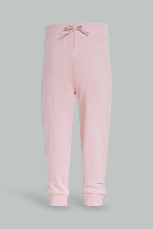 Redtag-Girls-Pink-Solid-Active-Pant-Category:Joggers,-Colour:Apricot,-Deals:New-In,-Dept:Girls,-Filter:Infant-Girls-(3-to-24-Mths),-ING-Joggers,-New-In-ING-APL,-Non-Sale,-S23A,-Section:Girls-(0-to-14Yrs),-TBL-Infant-Girls-3 to 24 Months