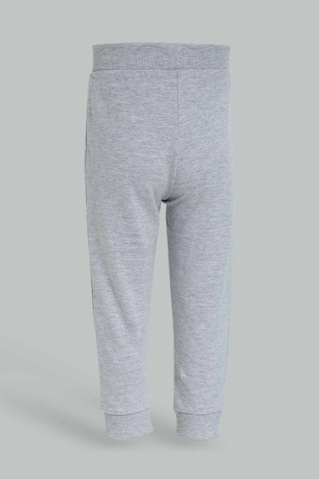 Redtag-Girls-Grey-Melange-Solid-Active-Pant-Category:Joggers,-Colour:Grey,-Deals:New-In,-Dept:Girls,-Filter:Infant-Girls-(3-to-24-Mths),-ING-Joggers,-New-In-ING-APL,-Non-Sale,-S23A,-Section:Girls-(0-to-14Yrs),-TBL-Infant-Girls-3 to 24 Months