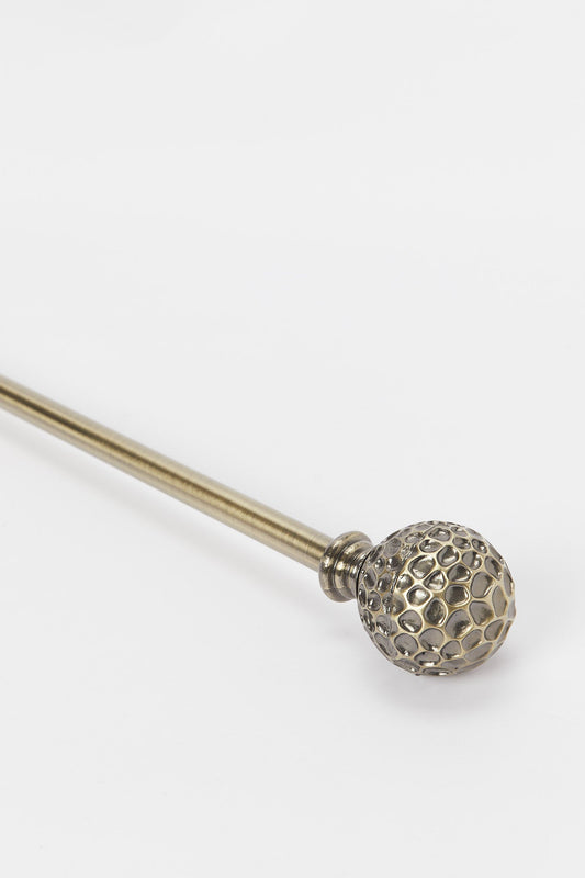 Redtag-Bronze-Satin-Finish-Extendable-Single-Curtain-Rod-With-Round-Finial-Category:Curtain-Rods,-Colour:Bronze,-Deals:New-In,-Dept:Home,-Filter:Home-Bedroom,-H1:HMW,-H2:BED,-H3:BCC,-H4:ACC,-HMW-BED-Bedroom-Accessories,-New-In-HMW-BED,-Non-Sale,-S23B,-Season:S23B,-Section:Homewares,-Style:ROD-SINGLE-Home-Bedroom-