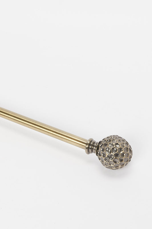 Redtag-Bronze-Satin-Finish-Extendable-Single-Curtain-Rod-With-Round-Finial-Category:Curtain-Rods,-Colour:Bronze,-Deals:New-In,-Dept:Home,-Filter:Home-Bedroom,-H1:HMW,-H2:BED,-H3:BCC,-H4:ACC,-HMW-BED-Bedroom-Accessories,-New-In-HMW-BED,-Non-Sale,-S23B,-Season:S23B,-Section:Homewares,-Style:ROD-SINGLE-Home-Bedroom-