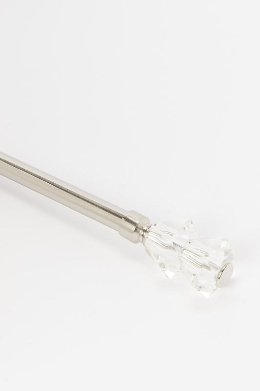 Redtag-Silver-Satin-Finish-Extendable-Single-Curtain-Rod-With-Round-Finial-Category:Curtain-Rods,-Colour:Silver,-Deals:New-In,-Dept:Home,-Filter:Home-Bedroom,-H1:HMW,-H2:BED,-H3:BCC,-H4:ACC,-HMW-BED-Bedroom-Accessories,-New-In-HMW-BED,-Non-Sale,-S23B,-Season:S23B,-Section:Homewares,-Style:ROD-SINGLE-Home-Bedroom-