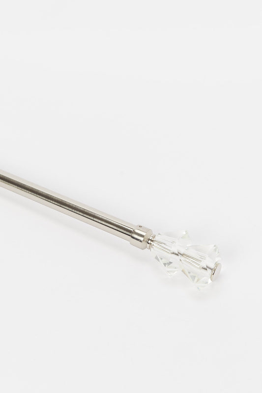 Redtag-Silver-Satin-Finish-Extendable-Single-Curtain-Rod-With-Round-Finial-Category:Curtain-Rods,-Colour:Silver,-Deals:New-In,-Dept:Home,-Filter:Home-Bedroom,-H1:HMW,-H2:BED,-H3:BCC,-H4:ACC,-HMW-BED-Bedroom-Accessories,-New-In-HMW-BED,-Non-Sale,-S23B,-Season:S23B,-Section:Homewares,-Style:ROD-SINGLE-Home-Bedroom-