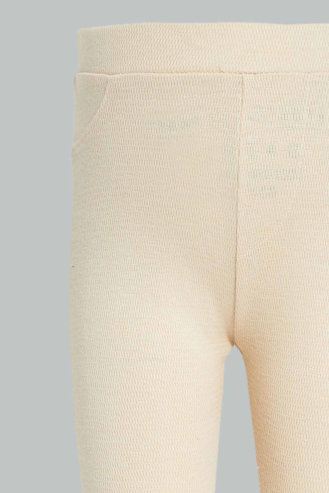 Redtag-Girls-Beige-Knitted-Jegging-Category:Jeggings,-Colour:Beige,-Deals:New-In,-Dept:Girls,-Filter:Infant-Girls-(3-to-24-Mths),-ING-Jeggings,-New-In-ING-APL,-Non-Sale,-S23A,-Section:Girls-(0-to-14Yrs),-VLM-Infant-Girls-3 to 24 Months