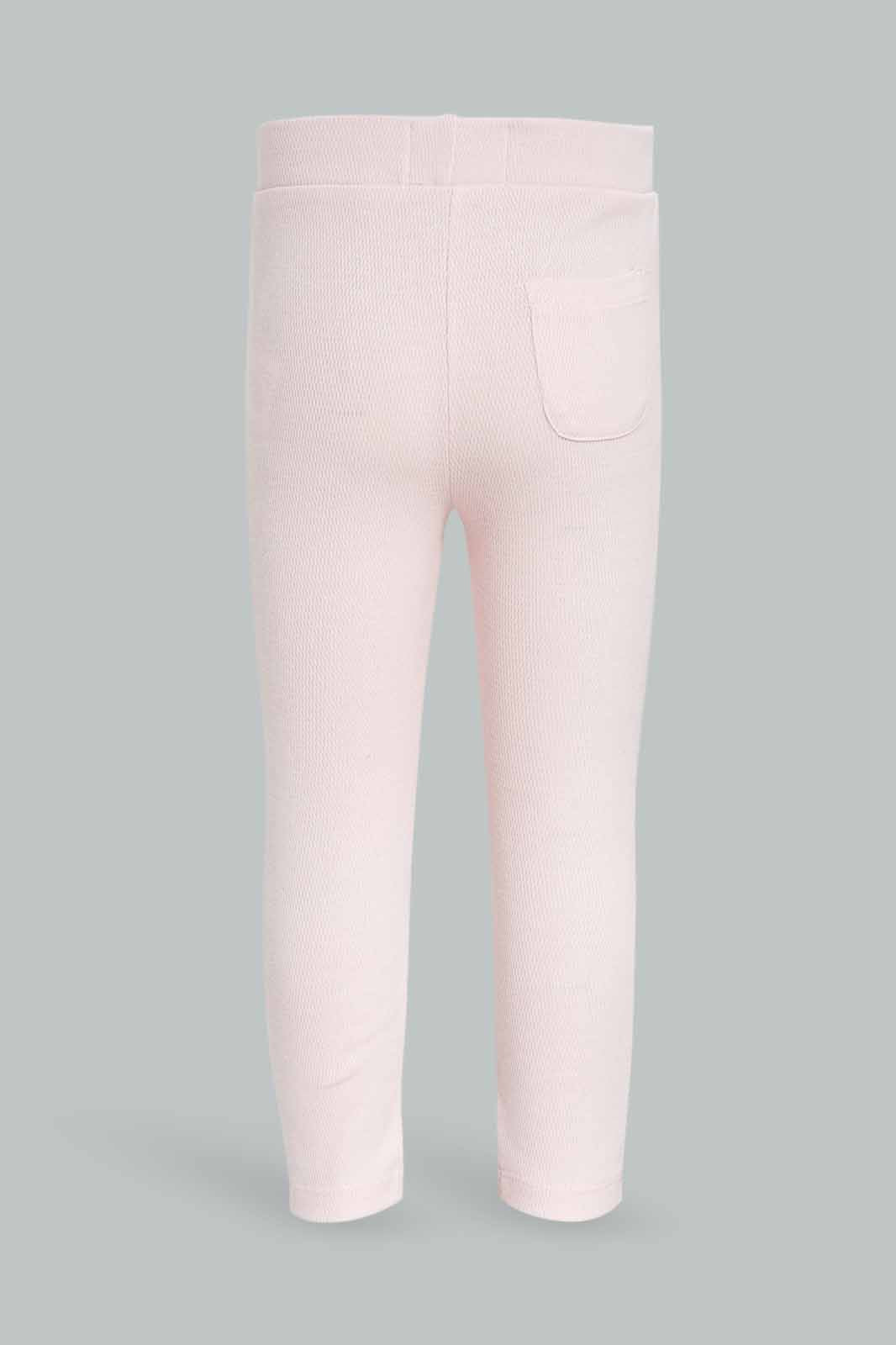 Redtag-Girls-Pink-Knitted-Jegging-Category:Jeggings,-Colour:Apricot,-Deals:New-In,-Dept:Girls,-Filter:Infant-Girls-(3-to-24-Mths),-ING-Jeggings,-New-In-ING-APL,-Non-Sale,-S23A,-Section:Girls-(0-to-14Yrs),-VLM-Infant-Girls-3 to 24 Months