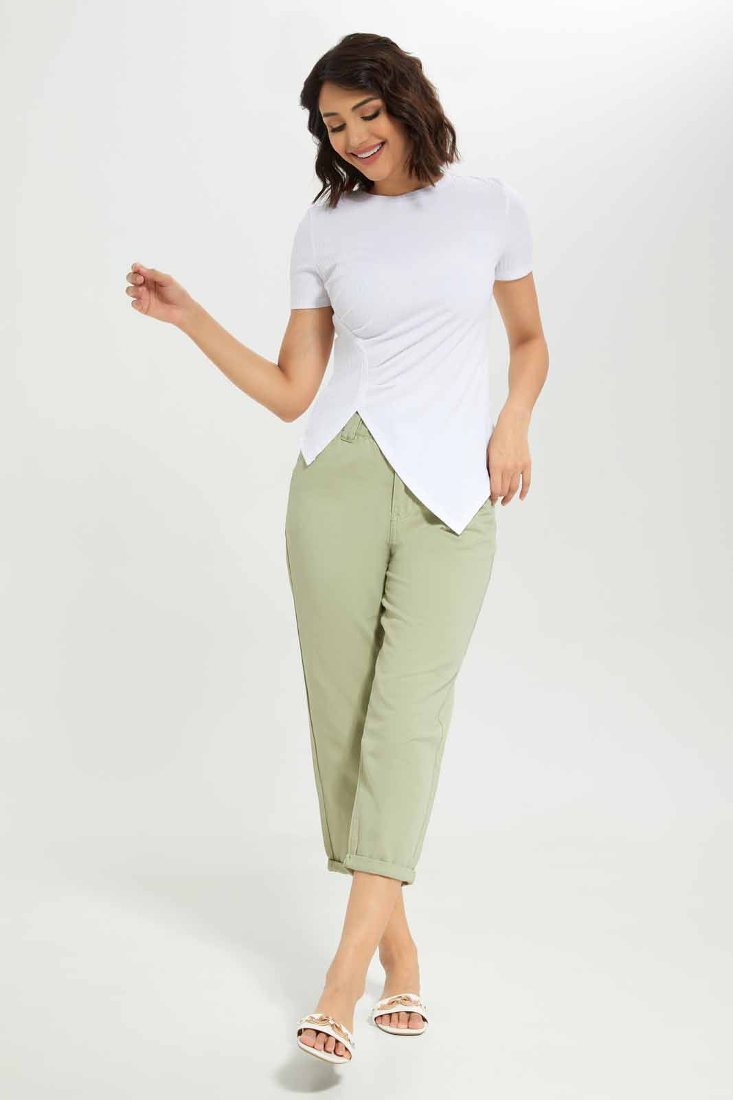 Redtag-Women-Asym-Rib-Tee-Category:Tops,-Colour:White,-Deals:New-In,-Dept:Ladieswear,-Filter:Women's-Clothing,-KSH,-New-In-Women-APL,-Non-Sale,-S23A,-Section:Women,-Women-Tops-Women's-