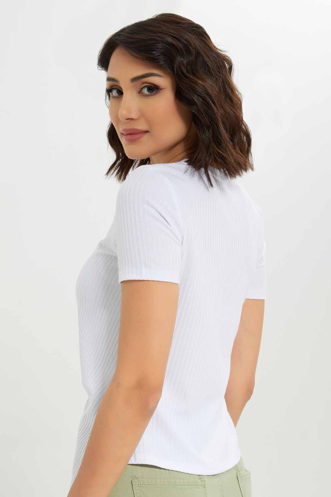 Redtag-Women-Asym-Rib-Tee-Category:Tops,-Colour:White,-Deals:New-In,-Dept:Ladieswear,-Filter:Women's-Clothing,-KSH,-New-In-Women-APL,-Non-Sale,-S23A,-Section:Women,-Women-Tops-Women's-
