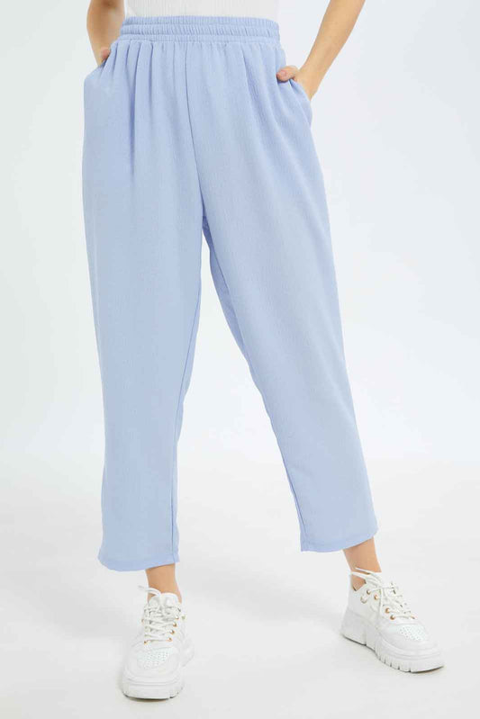 Redtag-Women-Light-Blue-Printed-Trouser-Category:Trousers,-Colour:Blue,-Deals:New-In,-Dept:Ladieswear,-Filter:Women's-Clothing,-LDC,-LDC-Trousers,-New-In-LDC-APL,-Non-Sale,-S23B,-Section:Women-Women's-