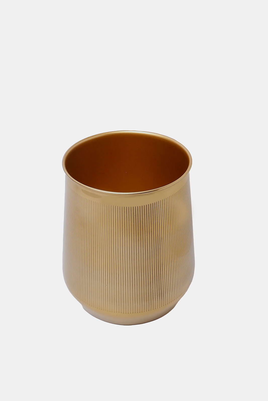 Redtag-Gold-Steel-Waste-Bin-Category:Waste-Bins,-Colour:Gold,-Deals:New-In,-Dept:Home,-Filter:Home-Bathroom,-HMW-BAC-Bath-Accessories,-New-In-HMW-BAC,-Non-Sale,-S23A,-Section:Homewares-Home-Bathroom-