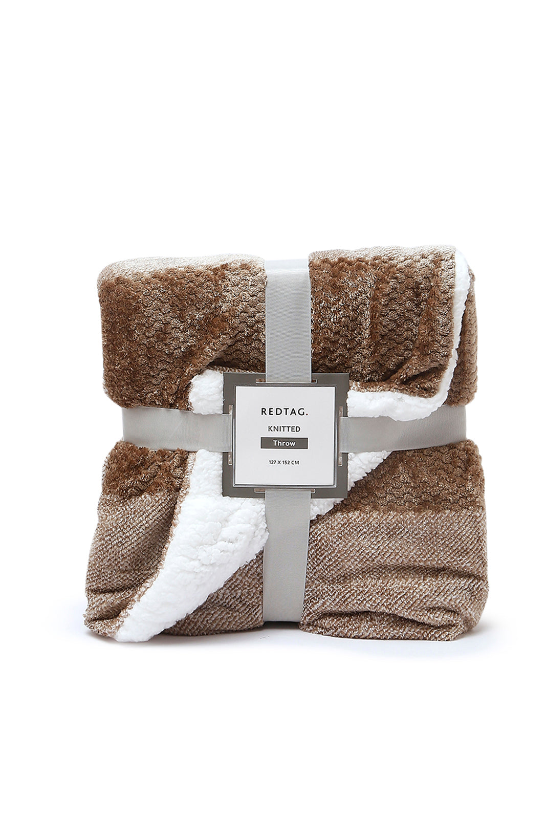 Redtag-Beige-Textured-Reversible-Throw-Category:Throws,-Colour:Beige,-Deals:New-In,-Dept:Home,-Filter:Home-Bedroom,-HMW-BED-Throws,-New-In-HMW-BED,-Non-Sale,-S23A,-Section:Homewares-Home-Bedroom-