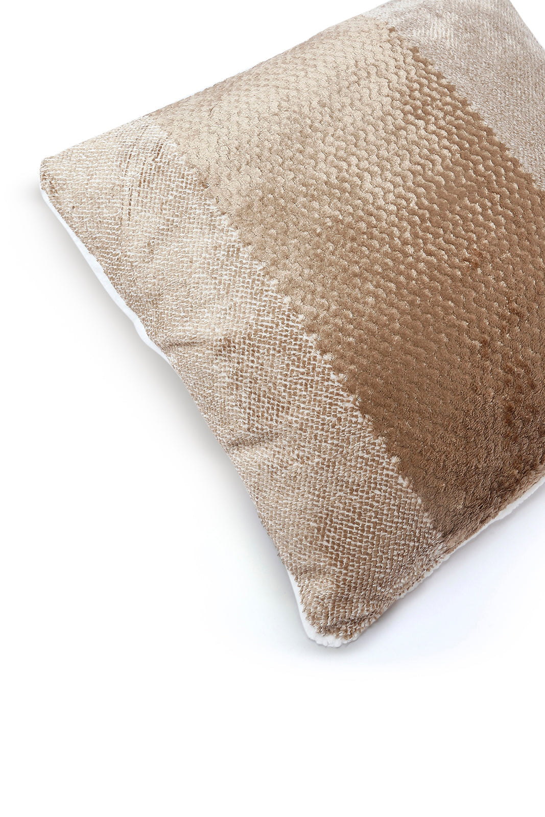 Redtag-Beige-Textured-Fur-Cushion-Category:Cushions,-Colour:Beige,-Deals:New-In,-Dept:Home,-Filter:Home-Bedroom,-HMW-BED-Cushions,-New-In-HMW-BED,-Non-Sale,-S23A,-Section:Homewares-Home-Bedroom-