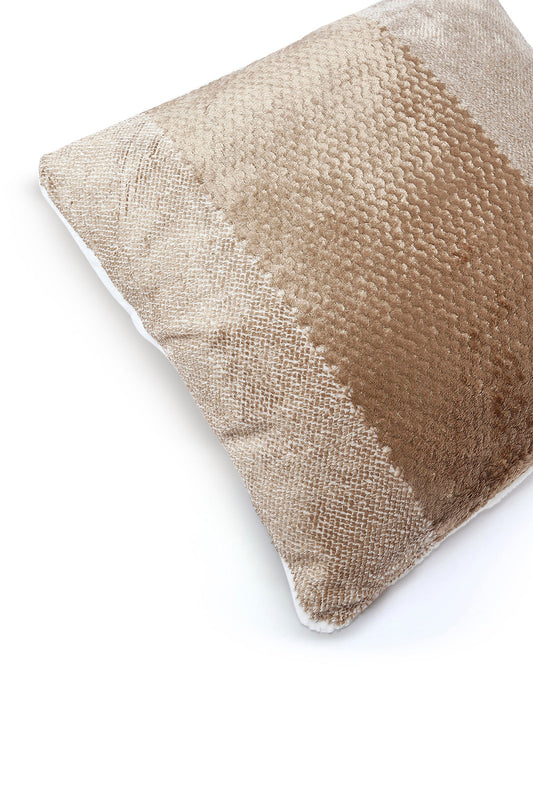 Redtag-Beige-Textured-Fur-Cushion-Category:Cushions,-Colour:Beige,-Deals:New-In,-Dept:Home,-Filter:Home-Bedroom,-HMW-BED-Cushions,-New-In-HMW-BED,-Non-Sale,-S23A,-Section:Homewares-Home-Bedroom-