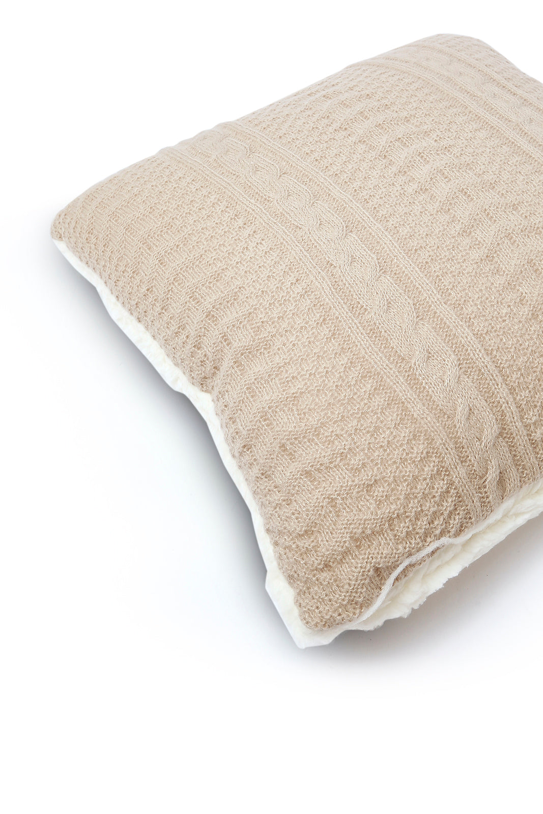 Redtag-Beige-Knitted-Cushion-Category:Cushions,-Colour:Beige,-Deals:New-In,-Dept:Home,-Filter:Home-Bedroom,-HMW-BED-Cushions,-New-In-HMW-BED,-Non-Sale,-S23A,-Section:Homewares-Home-Bedroom-