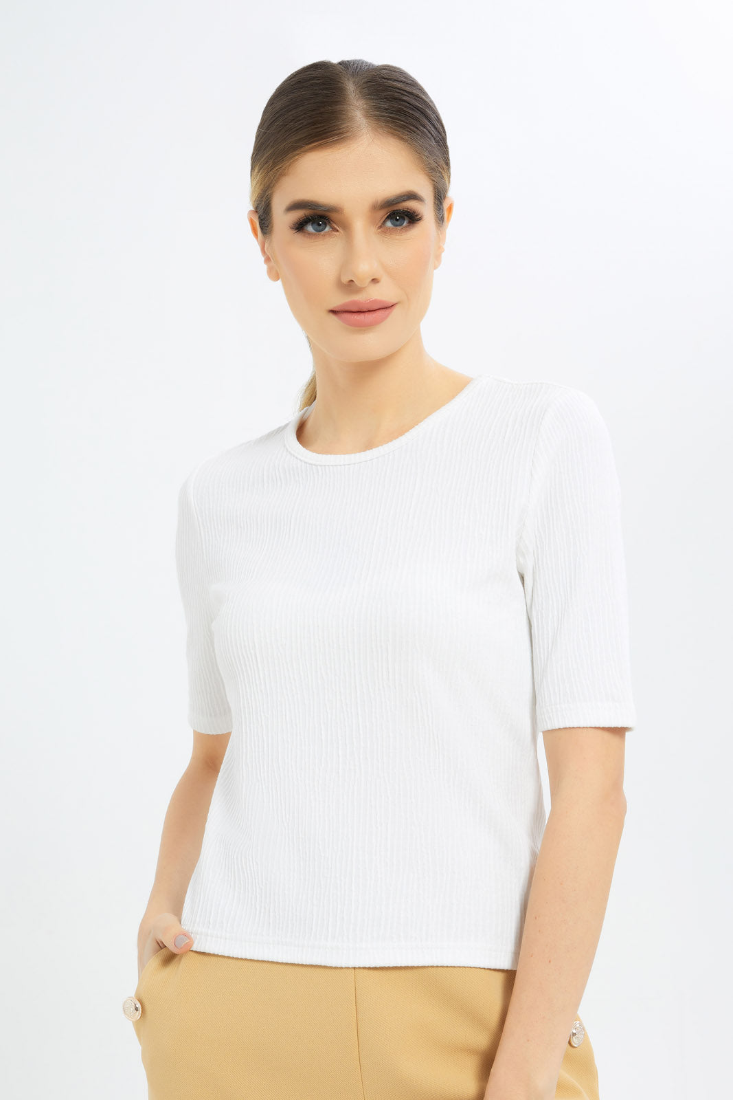 Redtag-Women-White-Tops-Category:Tops,-Colour:White,-Deals:New-In,-Dept:Ladieswear,-Filter:Women's-Clothing,-LDC,-LDC-Tops,-New-In-LDC-APL,-Non-Sale,-S23C,-Section:Women-Women's-