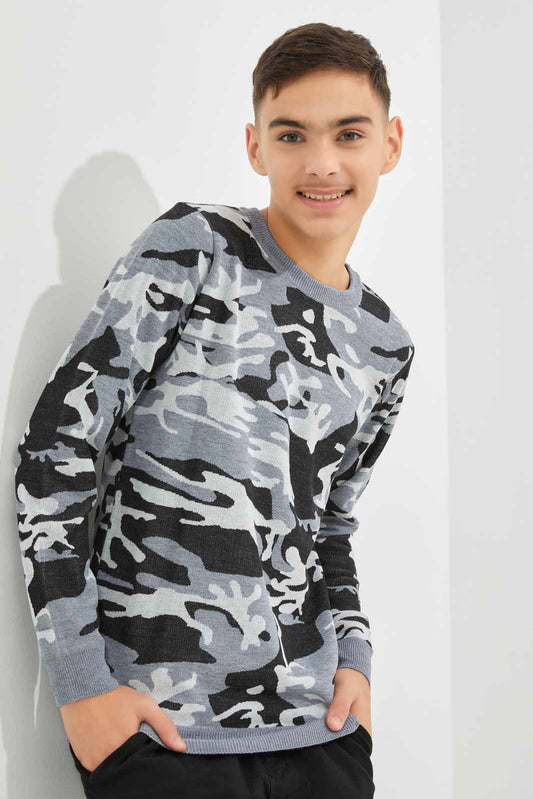 Redtag-Boys-White-Camo-Pullover-2FOR89,-BSR-Pullovers,-Category:Pullovers,-Colour:White,-Deals:2-FOR-89,-Deals:New-In,-Dept:Boys,-Filter:Senior-Boys-(8-to-14-Yrs),-New-In-BSR-APL,-Non-Sale,-S23A,-Section:Boys-(0-to-14Yrs),-TBL-Senior-Boys-9 to 14 Years