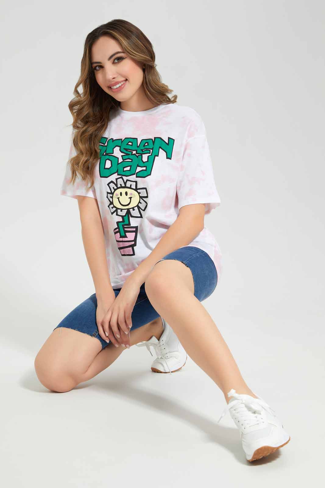 Redtag-Women-Printed-Tye-Dye-Short-Sleeves-Tshirt-Category:T-Shirts,-Colour:Assorted,-Deals:New-In,-FF,-Filter:Women's-Clothing,-New-In-Women-APL,-Non-Sale,-Section:Women,-W22B,-Women-T-Shirts-Women's-