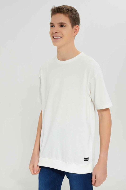 Redtag-Boys-White-Pique-Oversize-Sweatshirt-BSR-Sweatshirts,-Category:Sweatshirts,-Colour:White,-Deals:New-In,-Dept:Boys,-Filter:Senior-Boys-(8-to-14-Yrs),-New-In-BSR-APL,-Non-Sale,-S23A,-Section:Boys-(0-to-14Yrs),-TBL-Senior-Boys-9 to 14 Years