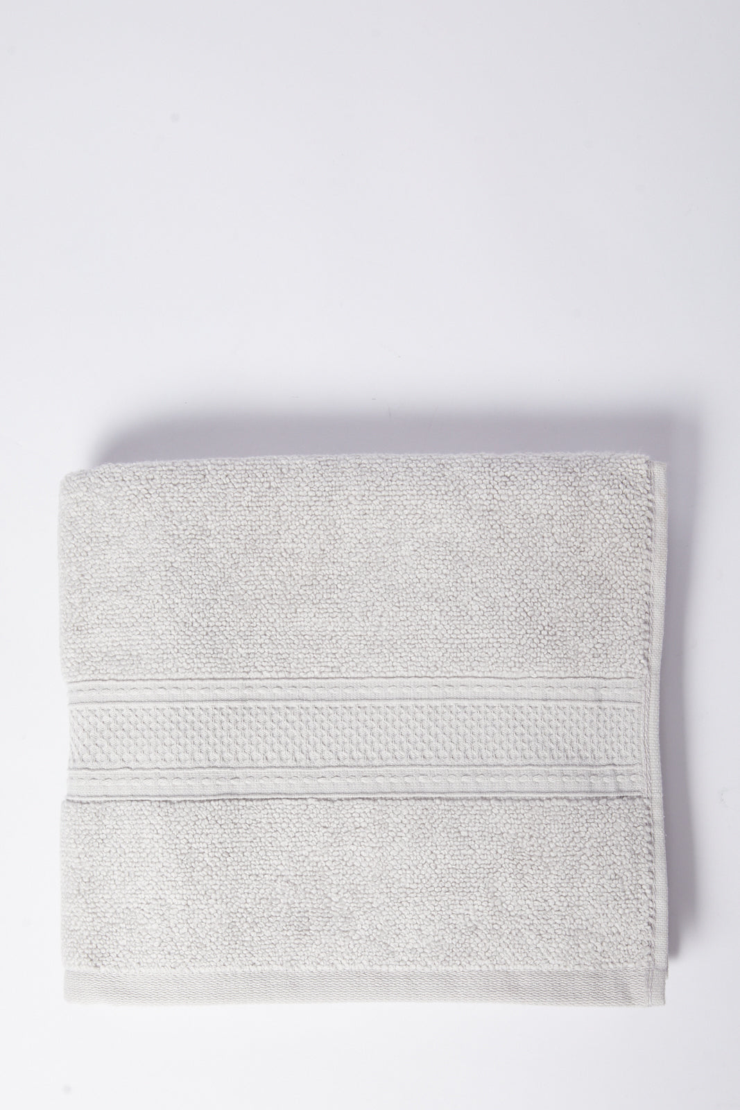 Redtag-Light-Grey-Textured-Cotton-Hand-Towel-Category:Towels,-Colour:Grey,-Deals:New-In,-Dept:Home,-Filter:Home-Bathroom,-HMW-BAC-Towels,-New-In-HMW-BAC,-Non-Sale,-S23A,-Section:Homewares-Home-Bathroom-