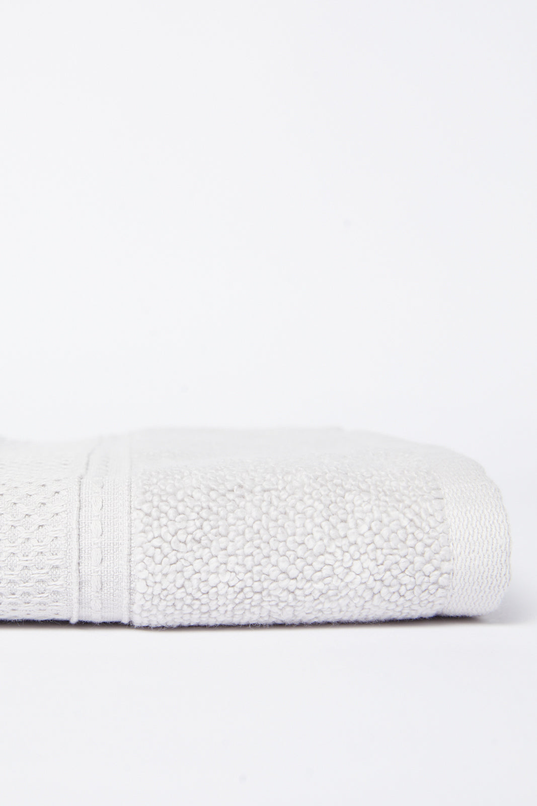 Redtag-Light-Grey-Textured-Cotton-Hand-Towel-Category:Towels,-Colour:Grey,-Deals:New-In,-Dept:Home,-Filter:Home-Bathroom,-HMW-BAC-Towels,-New-In-HMW-BAC,-Non-Sale,-S23A,-Section:Homewares-Home-Bathroom-