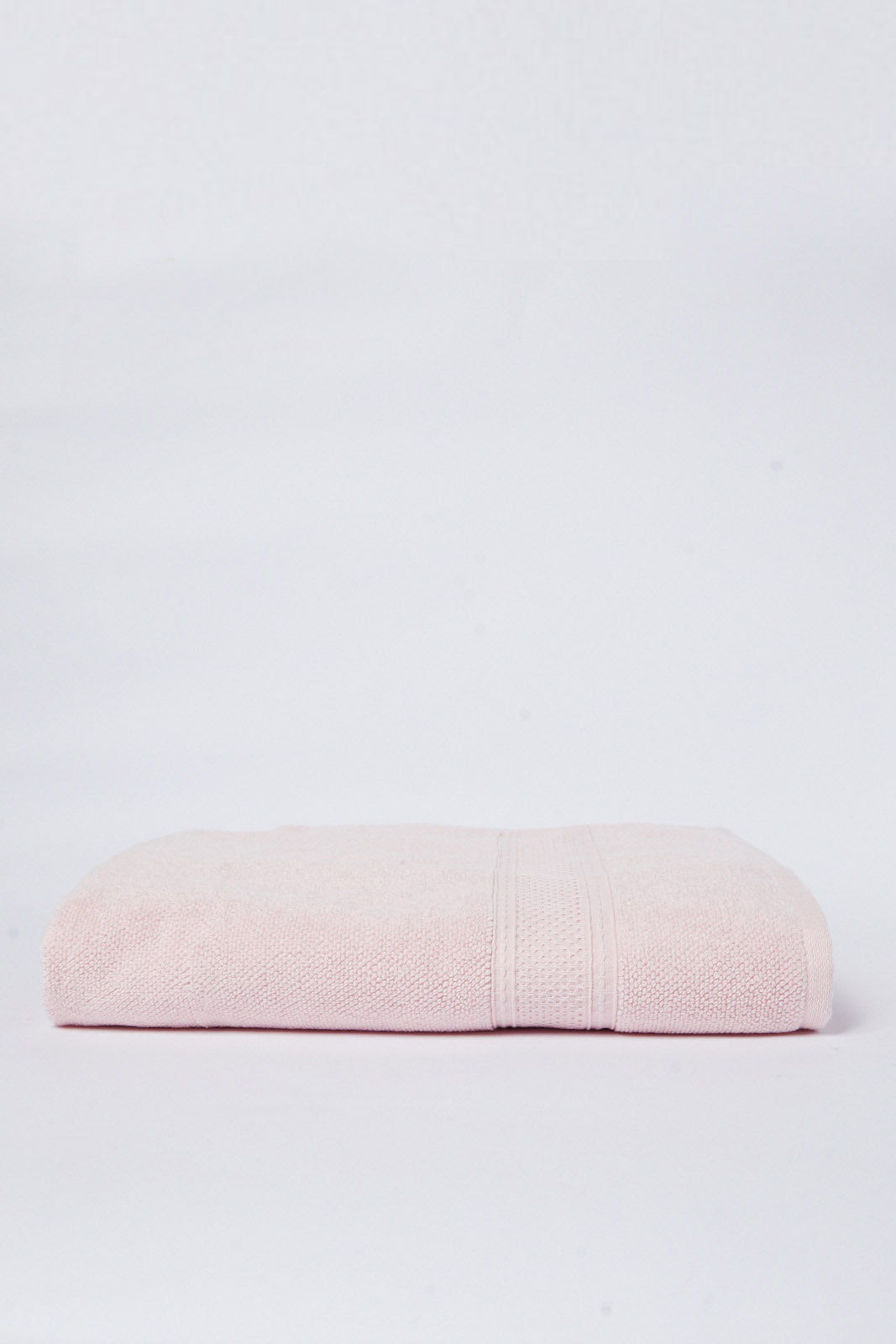 Pink Textured Cotton Beach Towel