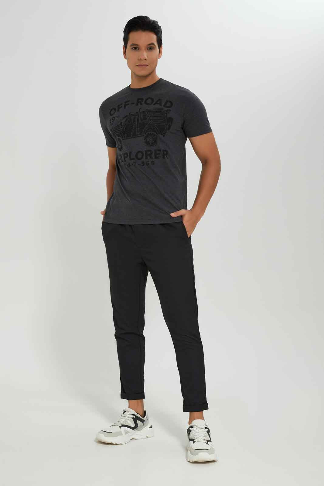 Redtag-Men-Charcoal-Graphic-T-Shirt-Category:T-Shirts,-Colour:Charcoal,-Deals:New-In,-Dept:Menswear,-Filter:Men's-Clothing,-Men-T-Shirts,-New-In-Men-APL,-Non-Sale,-S23A,-Section:Men,-TBL-Men's-