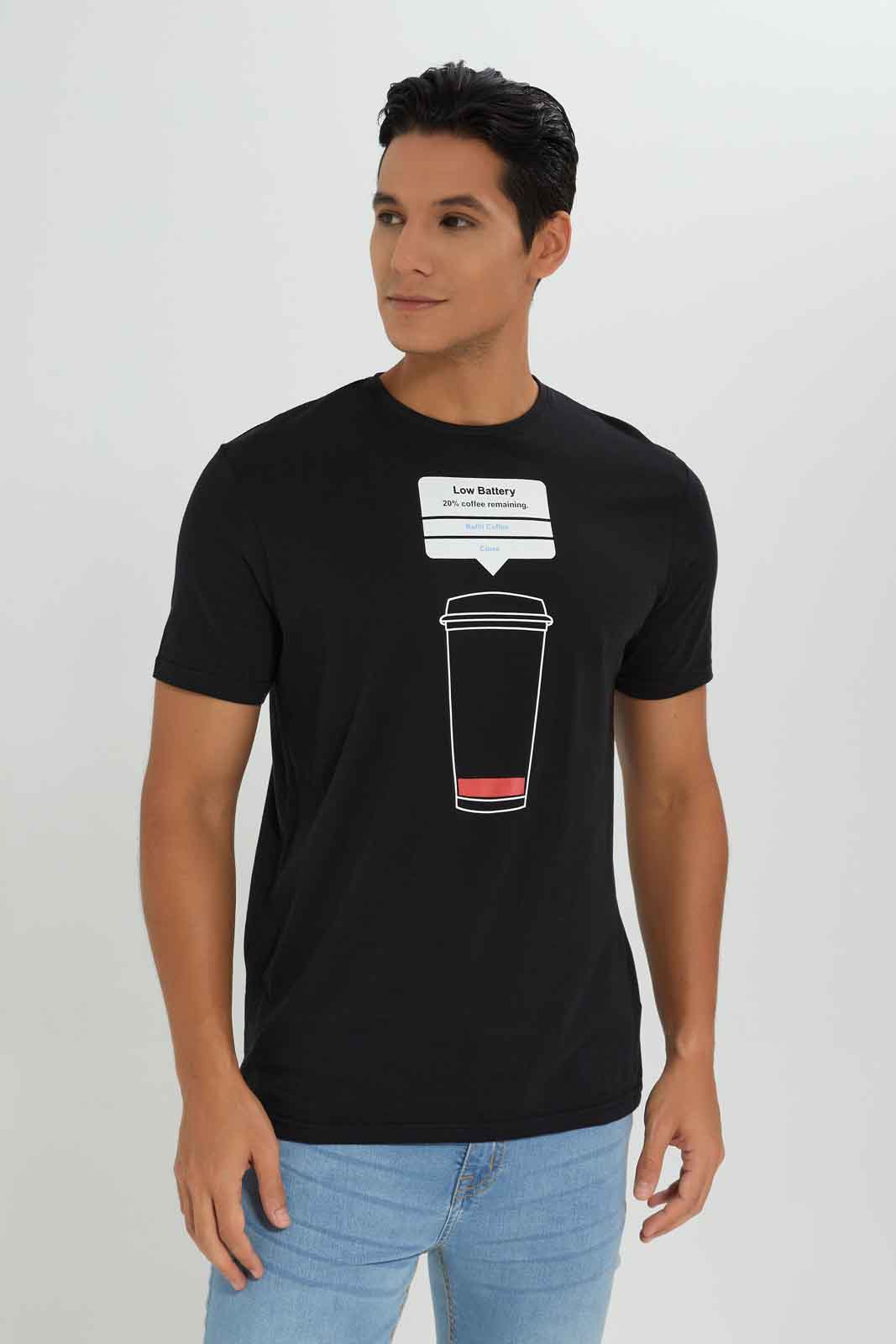 Redtag-Men-Black-Graphic-T-Shirt-Category:T-Shirts,-Colour:Black,-Deals:New-In,-Dept:Menswear,-Filter:Men's-Clothing,-Men-T-Shirts,-New-In-Men-APL,-Non-Sale,-S23A,-Section:Men,-TBL-Men's-