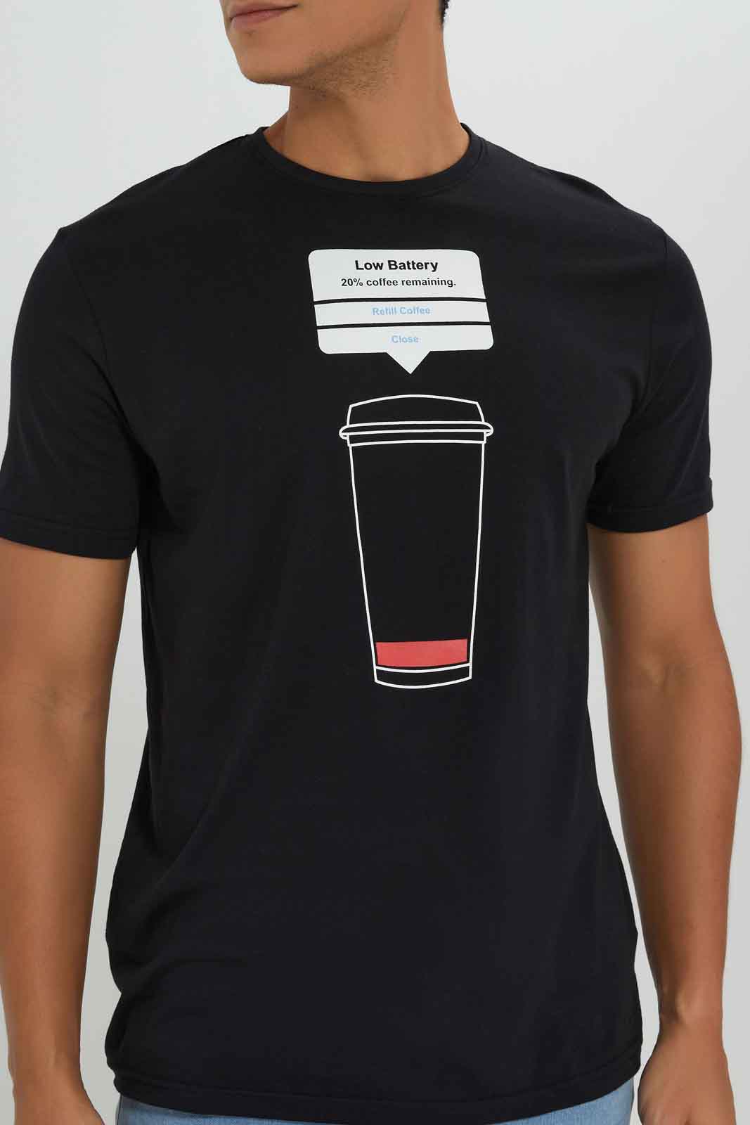 Redtag-Men-Black-Graphic-T-Shirt-Category:T-Shirts,-Colour:Black,-Deals:New-In,-Dept:Menswear,-Filter:Men's-Clothing,-Men-T-Shirts,-New-In-Men-APL,-Non-Sale,-S23A,-Section:Men,-TBL-Men's-