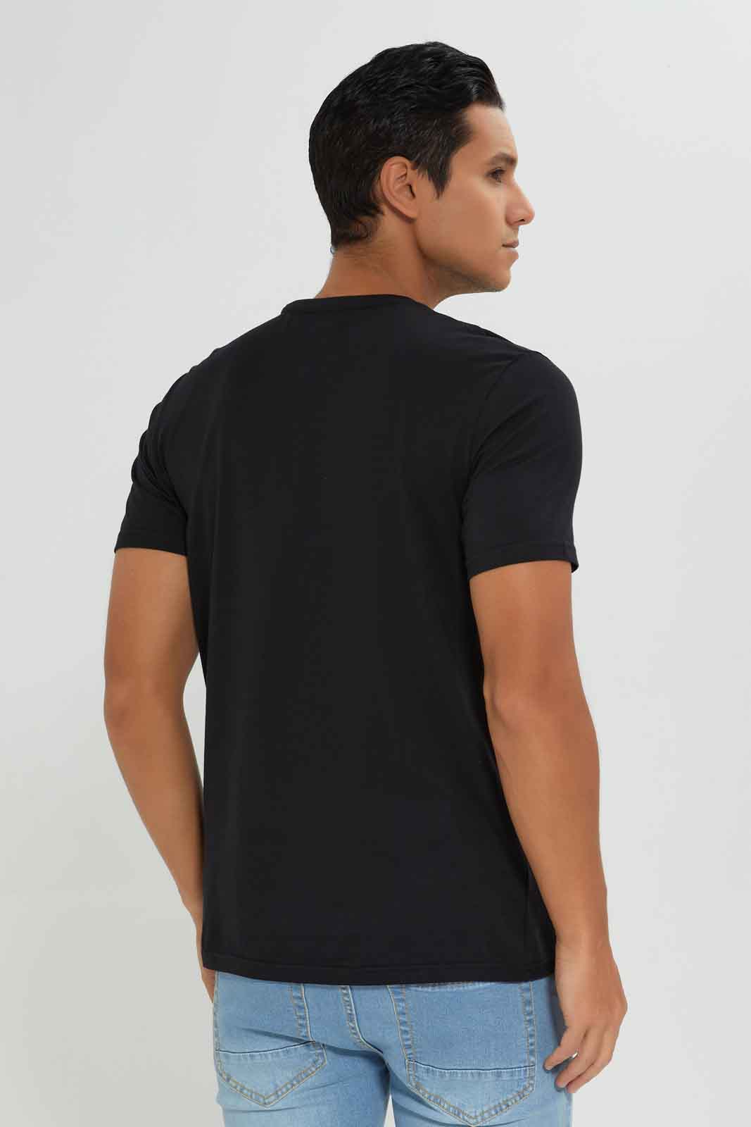 Redtag-Men-Black-Graphic-T-Shirt-Category:T-Shirts,-Colour:Black,-Deals:New-In,-Dept:Menswear,-Filter:Men's-Clothing,-Men-T-Shirts,-New-In-Men-APL,-Non-Sale,-S23A,-Section:Men,-TBL-Men's-