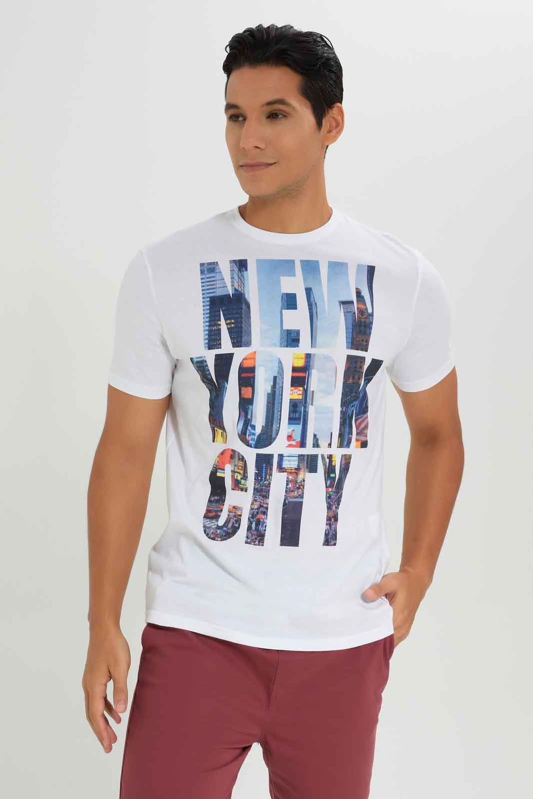 Redtag-Men-White-Graphic-T-Shirt-Category:T-Shirts,-Colour:White,-Deals:New-In,-Dept:Menswear,-Filter:Men's-Clothing,-Men-T-Shirts,-New-In-Men-APL,-Non-Sale,-S23A,-Section:Men,-TBL-Men's-
