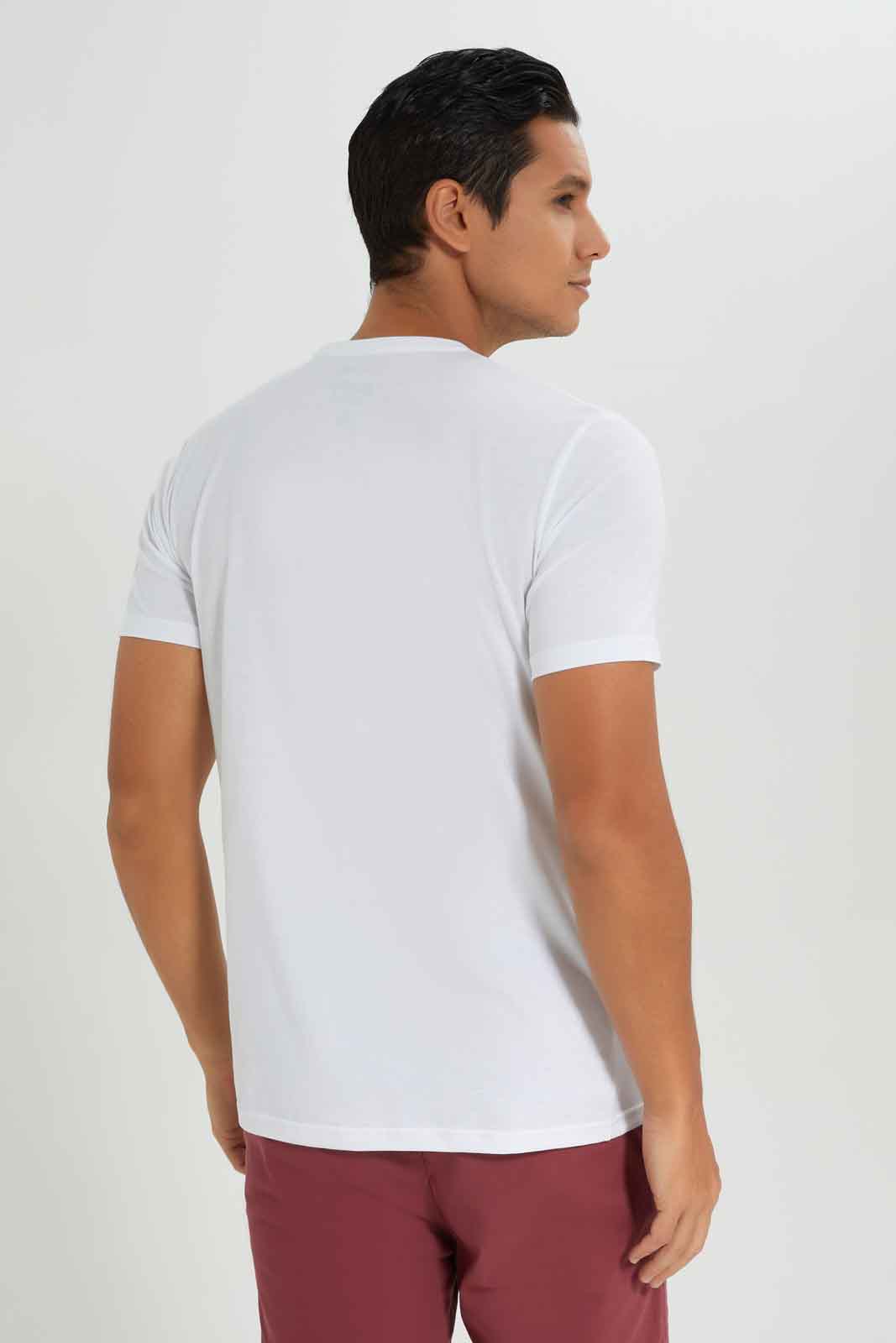 Redtag-Men-White-Graphic-T-Shirt-Category:T-Shirts,-Colour:White,-Deals:New-In,-Dept:Menswear,-Filter:Men's-Clothing,-Men-T-Shirts,-New-In-Men-APL,-Non-Sale,-S23A,-Section:Men,-TBL-Men's-