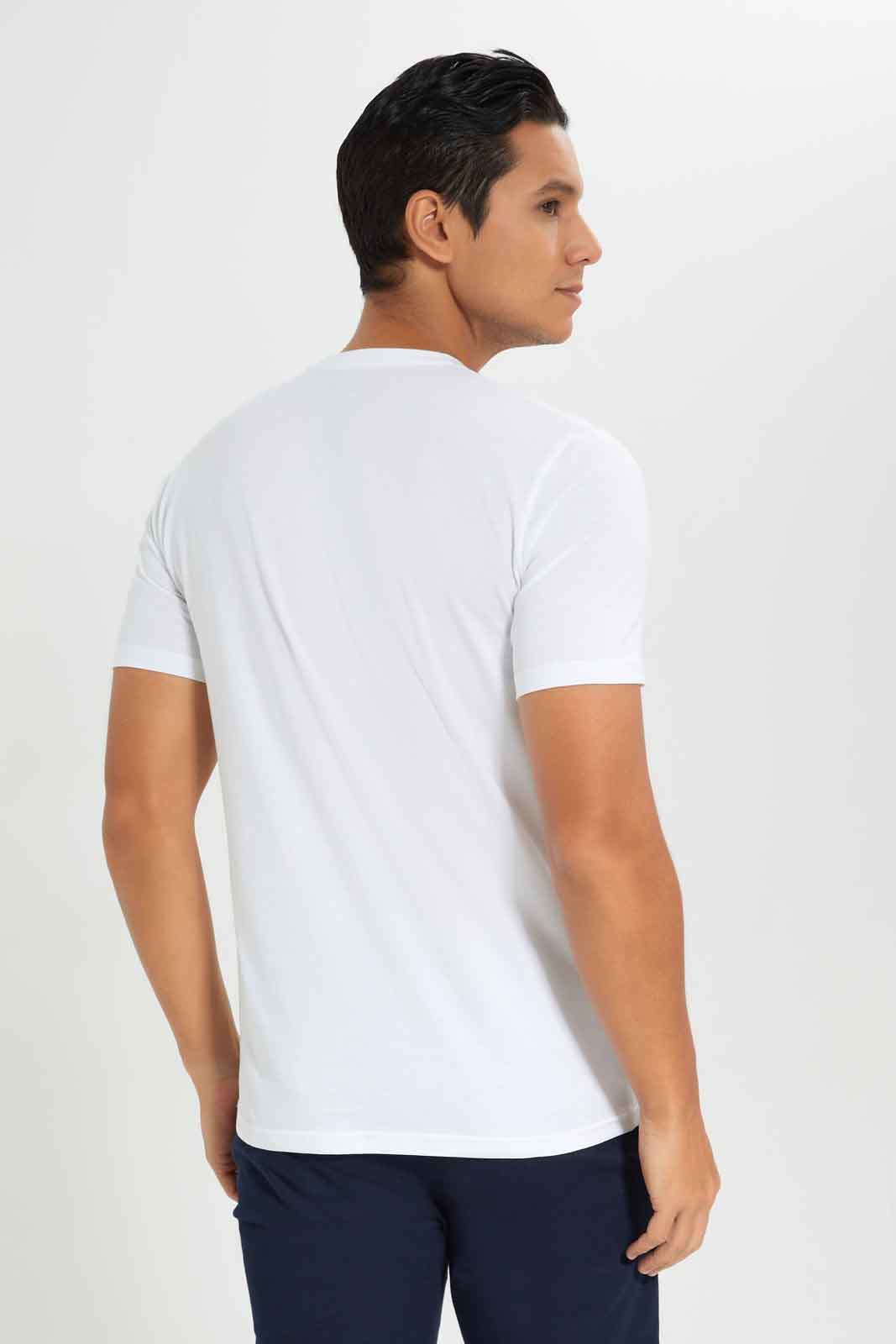 Redtag-Men-White-Graphic-T-Shirt-Category:T-Shirts,-Colour:White,-Deals:New-In,-Dept:Menswear,-Filter:Men's-Clothing,-Men-T-Shirts,-New-In-Men-APL,-Non-Sale,-S23A,-Section:Men,-TBL-Men's-