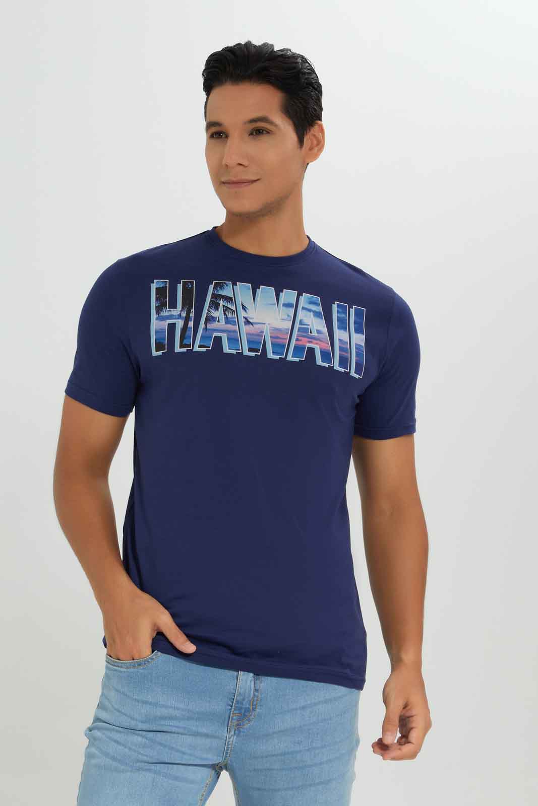 Redtag-Men-Navy-Graphic-T-Shirt-Category:T-Shirts,-Colour:Navy,-Deals:New-In,-Dept:Menswear,-Filter:Men's-Clothing,-Men-T-Shirts,-New-In-Men-APL,-Non-Sale,-S23A,-Section:Men,-TBL-Men's-