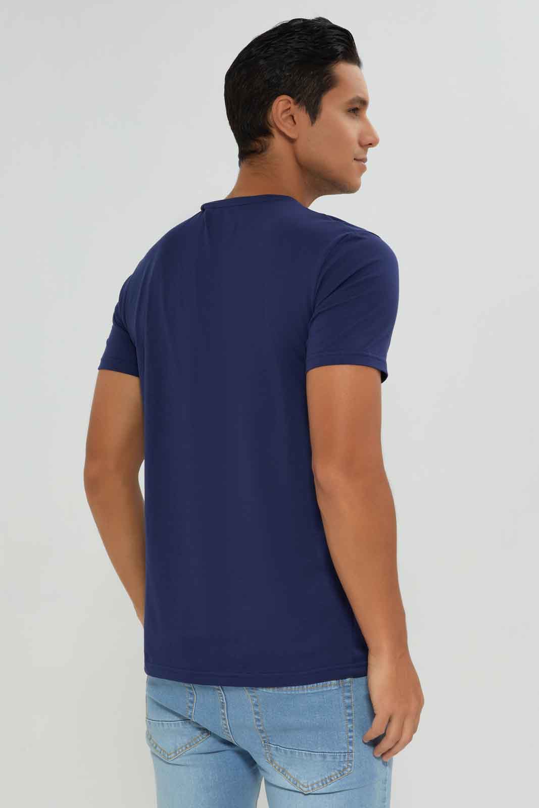 Redtag-Men-Navy-Graphic-T-Shirt-Category:T-Shirts,-Colour:Navy,-Deals:New-In,-Dept:Menswear,-Filter:Men's-Clothing,-Men-T-Shirts,-New-In-Men-APL,-Non-Sale,-S23A,-Section:Men,-TBL-Men's-