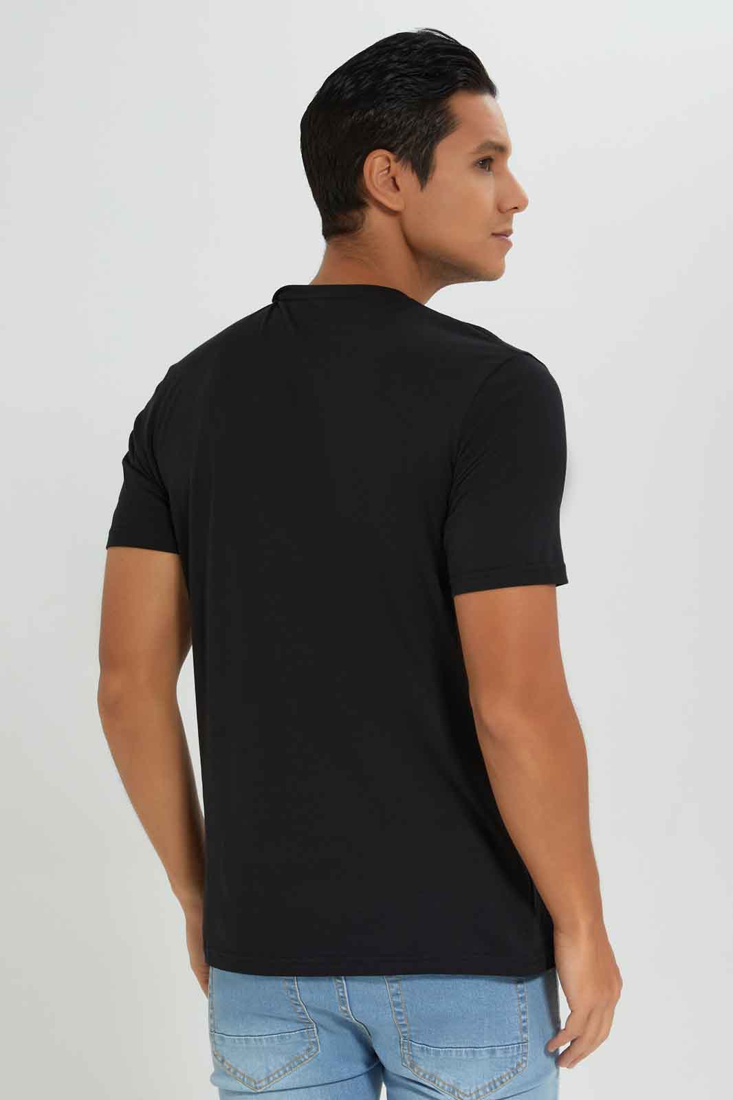 Redtag-Men-Black-Graphic-T-Shirt-Category:T-Shirts,-Colour:Black,-Deals:New-In,-Dept:Menswear,-Filter:Men's-Clothing,-Men-T-Shirts,-New-In-Men-APL,-Non-Sale,-S23A,-Section:Men,-TBL-Men's-