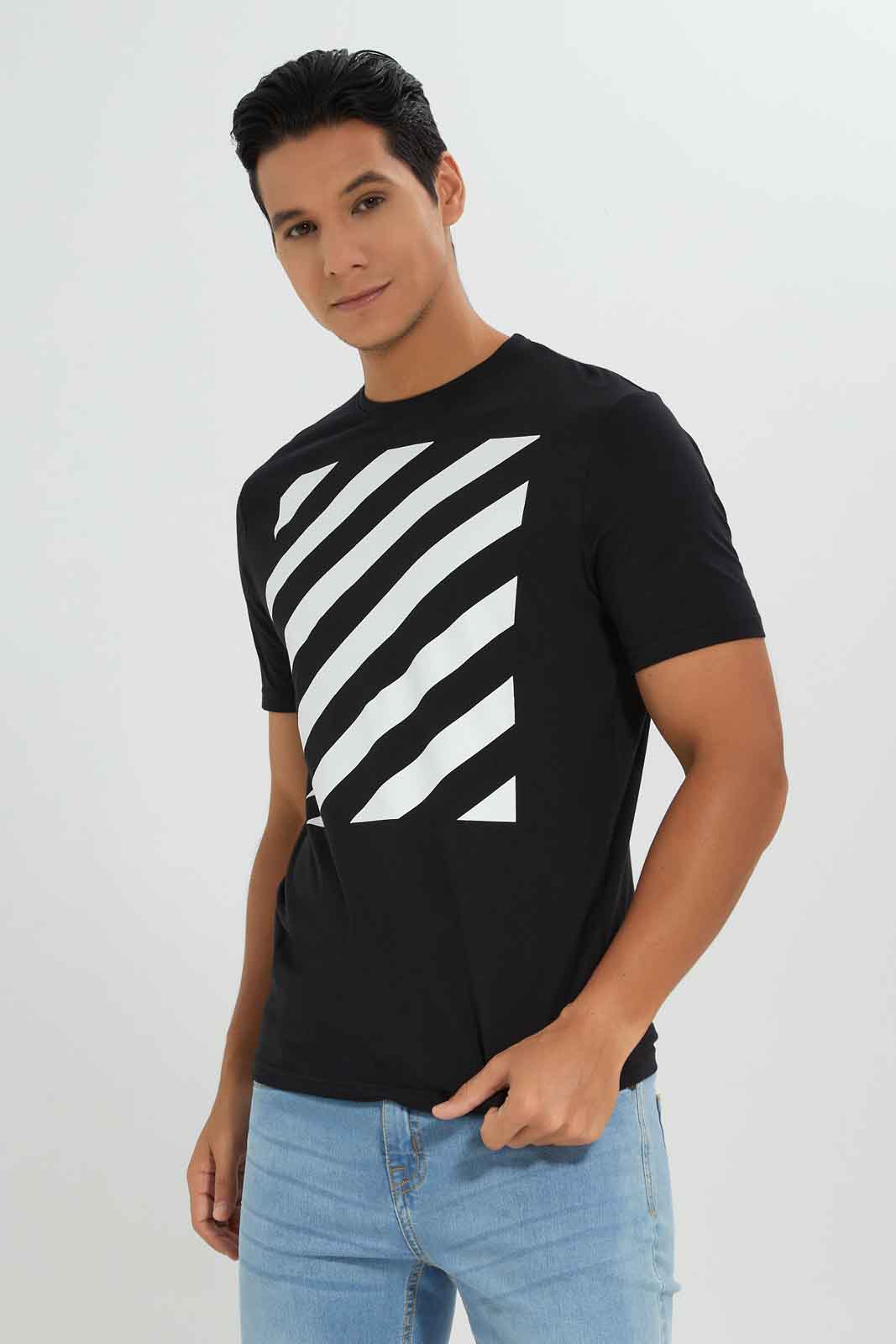 Redtag-Men-Black-Graphic-T-Shirt-Category:T-Shirts,-Colour:Black,-Deals:New-In,-Dept:Menswear,-Filter:Men's-Clothing,-Men-T-Shirts,-New-In-Men-APL,-Non-Sale,-S23A,-Section:Men,-TBL-Men's-