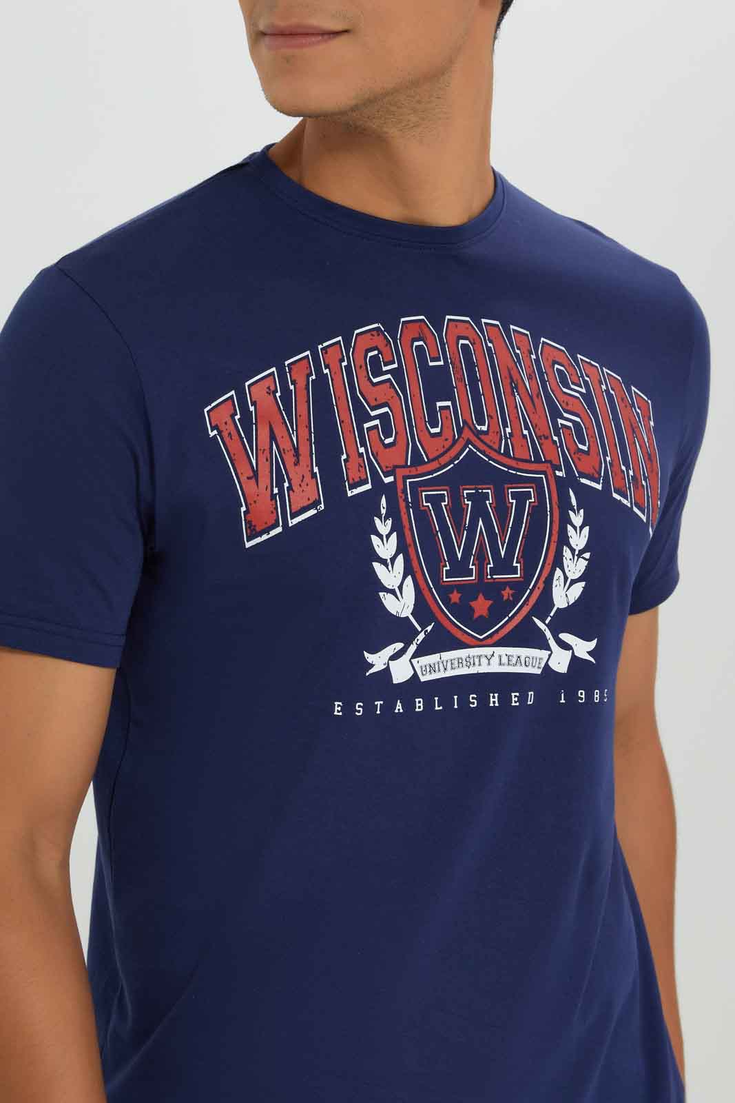 Redtag-Men-Navy-Graphic-T-Shirt-Category:T-Shirts,-Colour:Navy,-Deals:New-In,-Dept:Menswear,-Filter:Men's-Clothing,-Men-T-Shirts,-New-In-Men-APL,-Non-Sale,-S23A,-Section:Men,-TBL-Men's-